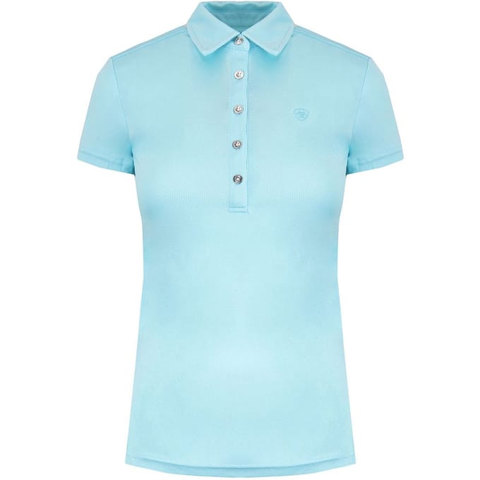 Ariat Talent Dames Lichtblauw Poloshirt