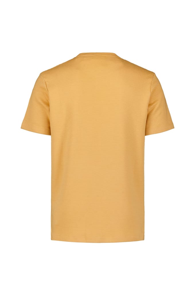 No Excess T-shirt Crewneck Solid Relief Jacquard Yellow Größe: XL | Basic T-Shirts Outlet | Herren | Gelb