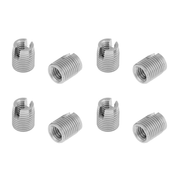 20 stuks roestvrijstalen SUS303 zelftappende sleufschroefdraadinzetstuk M3 x 6 mm