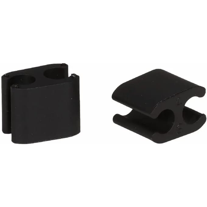 Elvedes kabelclips duo zwart 4,1+5mm plastic(p/10)CP2020103