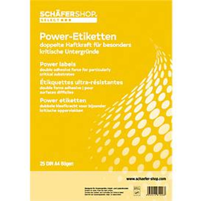 Schäfer Shop Select Power etiketten 45,7 x 21,2 mm, 25 vellen