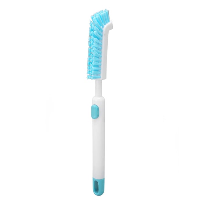 Brosse de Nettoyage d'Aquarium Poils Haute Densité Rétractable 180 Degrés PET Dureté Modérée Poisson white