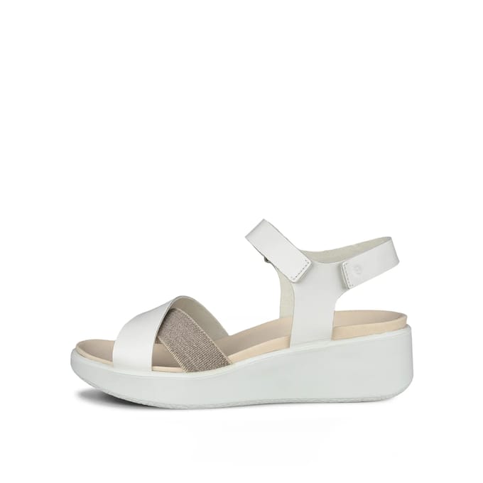 Leren kruisband sandalen dames Ecco Flowt