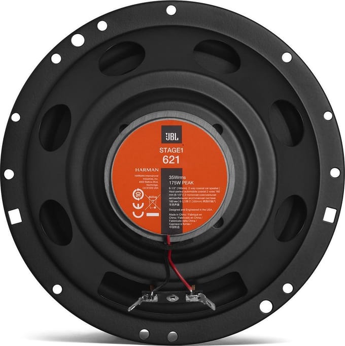 JBL STAGE1 621 - 16 cm (6,5") 2-weg coaxiale speakers 175W piek - Zwart