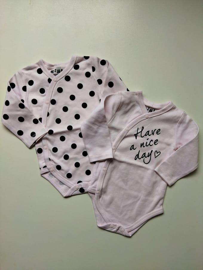 Nini - Rompertjes Tess - Set van 2 - Maat 68 - 4 t/m 6 maanden