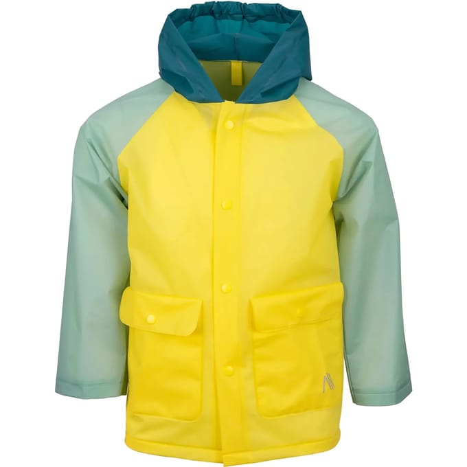 Ralka Regenjas - Kinderen - Geel/Groen - Maat 122/128 - 100% EVA