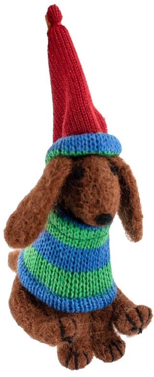 HomeBound - Wollen hanger hond muts en trui - kerstdecoratie
