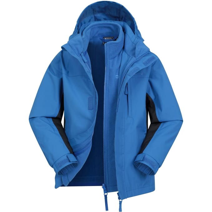 Mountain Warehouse Kinder/Kids Cannonball 3 in 1 Waterdichte Jas (Kobalt)