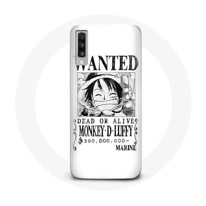 Samsung Galaxy A70 hoesje One Piece Manga onderzoeksposter Wit wit