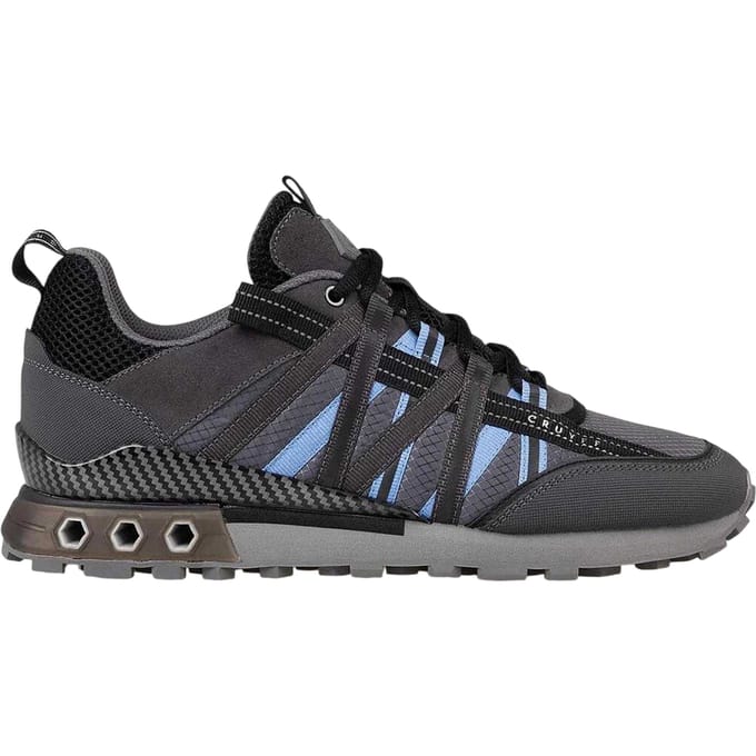 Cruyff Heren Fearia Suede Hex-Tech Trainers (Grijsblauw)