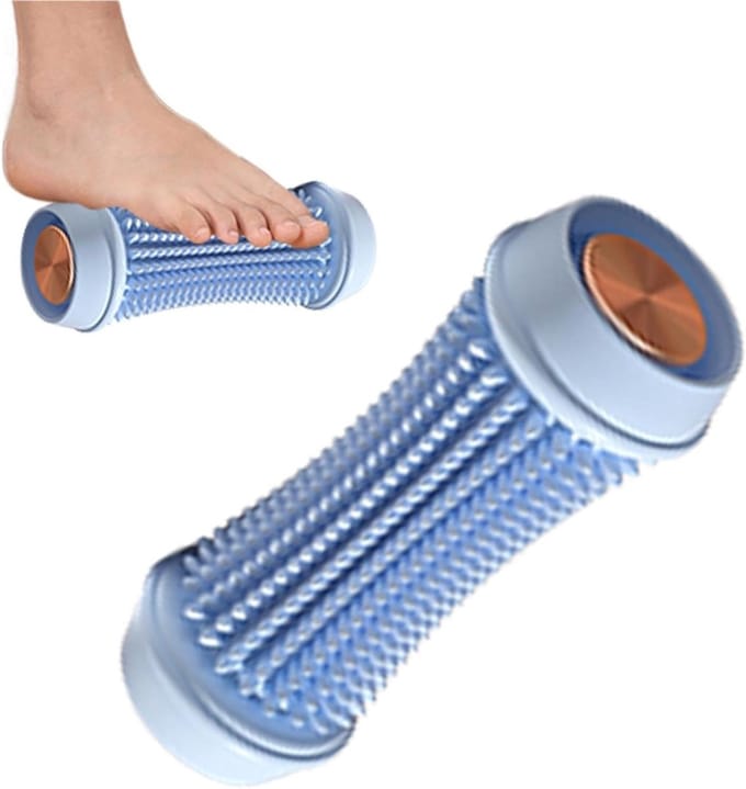 Punt Massage Roller - Voet Massager - Spierherstel Bevorderen - Antislip Ontwerp - 18.5 cm - Zwart