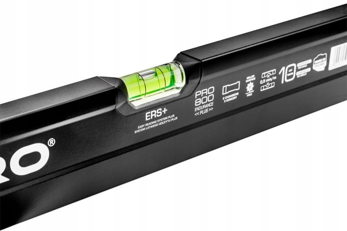 PRO Waterpas 60cm PRO800 Endurance Plus Zwart Gefreesd