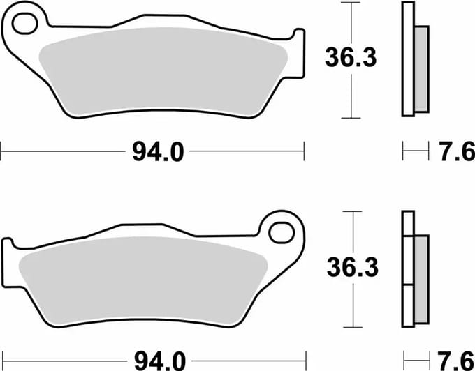 Remblokken SBS voor Motor Ducati 1200 MULTISTRADA V4 2021 tot 2024 achteraan Nieuw
