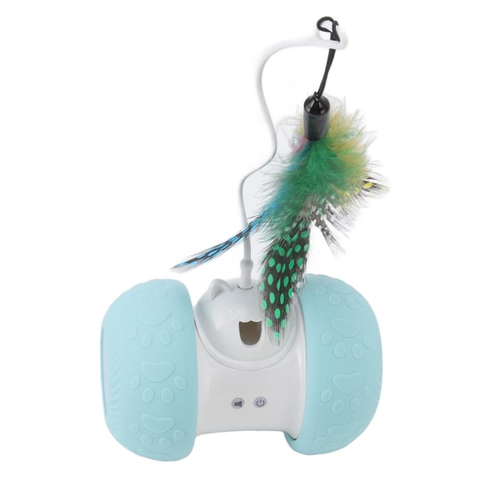 Interactief Kattenspeelgoed Elektrische Piepende Rollende Bal USB Oplaadbaar Slim Automatisch Kittenspeelgoed