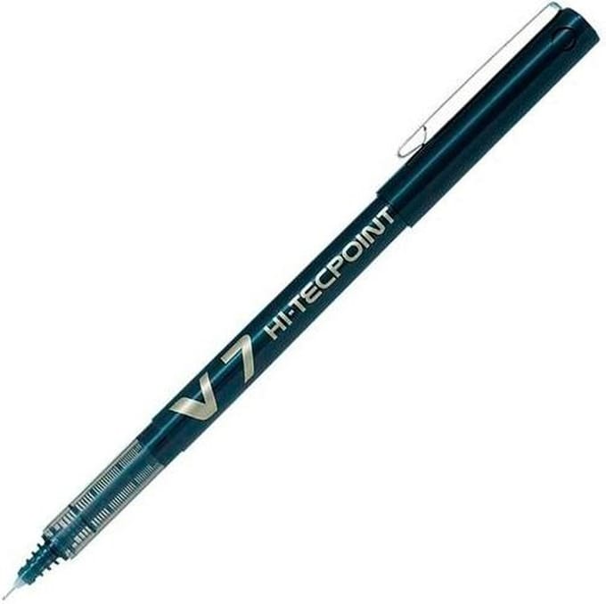 Pen Roller Pilot V7 Zwart 0,5 mm Naald (12 Stuks)