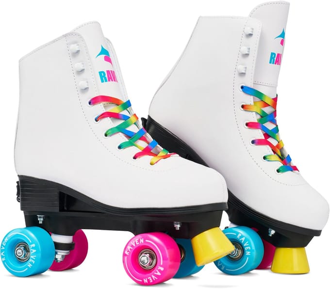 RAVEN IRIS Verstelbare Rolschaatsen Wit Maat 31-34