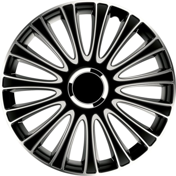 Carpoint Wieldoppen Le Mans Pro 16 Inch Abs Zwart/zilver Set Van 4