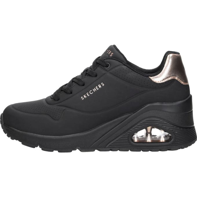 Skechers Uno Wedge -Hi Steps Sneakers Laag - Zwart