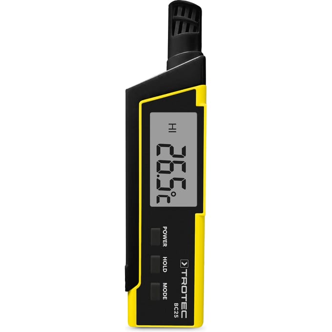 TROTEC Thermohygrometer BC25 incl. hitte-index (HI) en gevoelstemperatuur (WGBT) indicator
