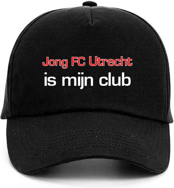 Pet met tekst: Jong FC Utrecht is mijn club