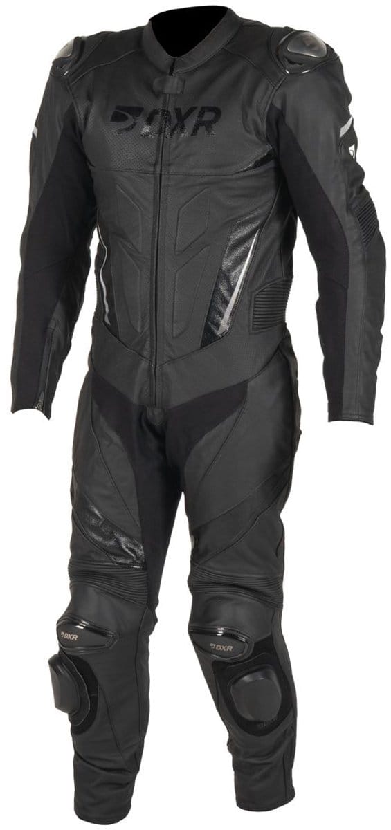 MOTOBLOUZ CARL Leren Motorpak Heren, Geventileerd, AA Gecertificeerd, Zwart S