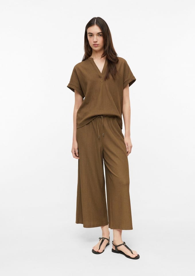 Hoogwaardige Jersey Broek met Effen Elastische Taille voor Dames s.Oliver