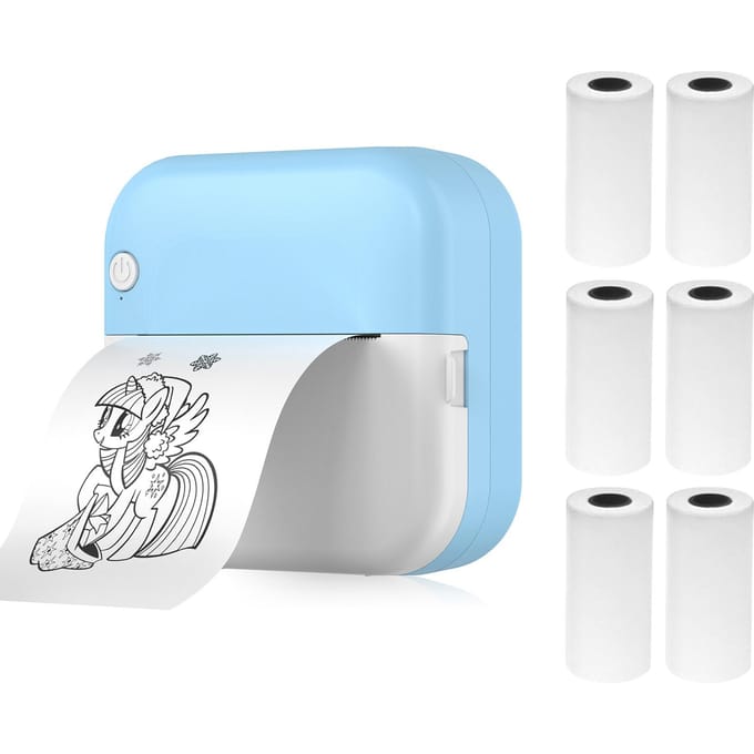 Mini Thermische Printer Multifunctionele Draagbare Sticker Maker Instant Foto Inktloos Afdrukken Ondersteuning BT BL-2 white