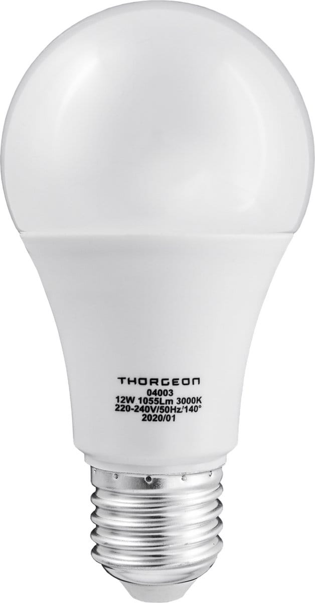 Thorgeon E27 LED Lamp | 12W 220/240V 3000K | 830 140°