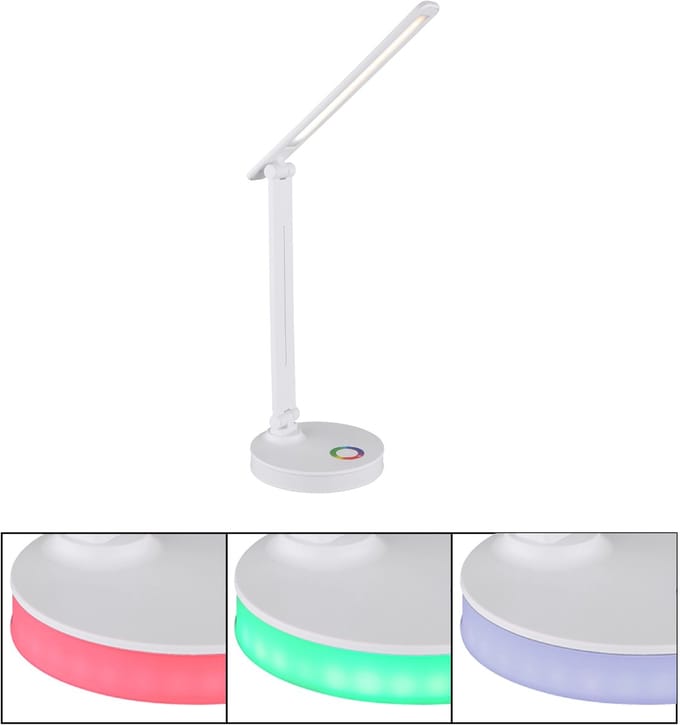 Globo Bureaulamp Geraldo wit - 58445W