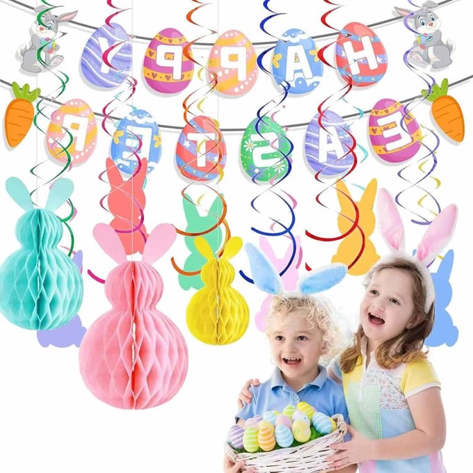 Premium Herbruikbare Paasdecoratie Set - Pasen Decor - Paas Versiering