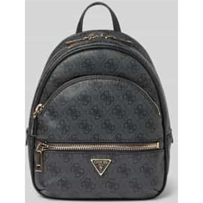 GUESS vrijetijdsrugzak rugzak Manhattan II Backpack Coal Logo donkergrijs