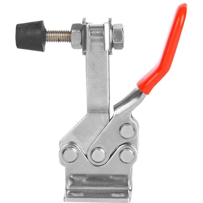 Snelspanner Horizontale Kniehevelklem SUS304 Lasmal Houdcapaciteit 280KG gray