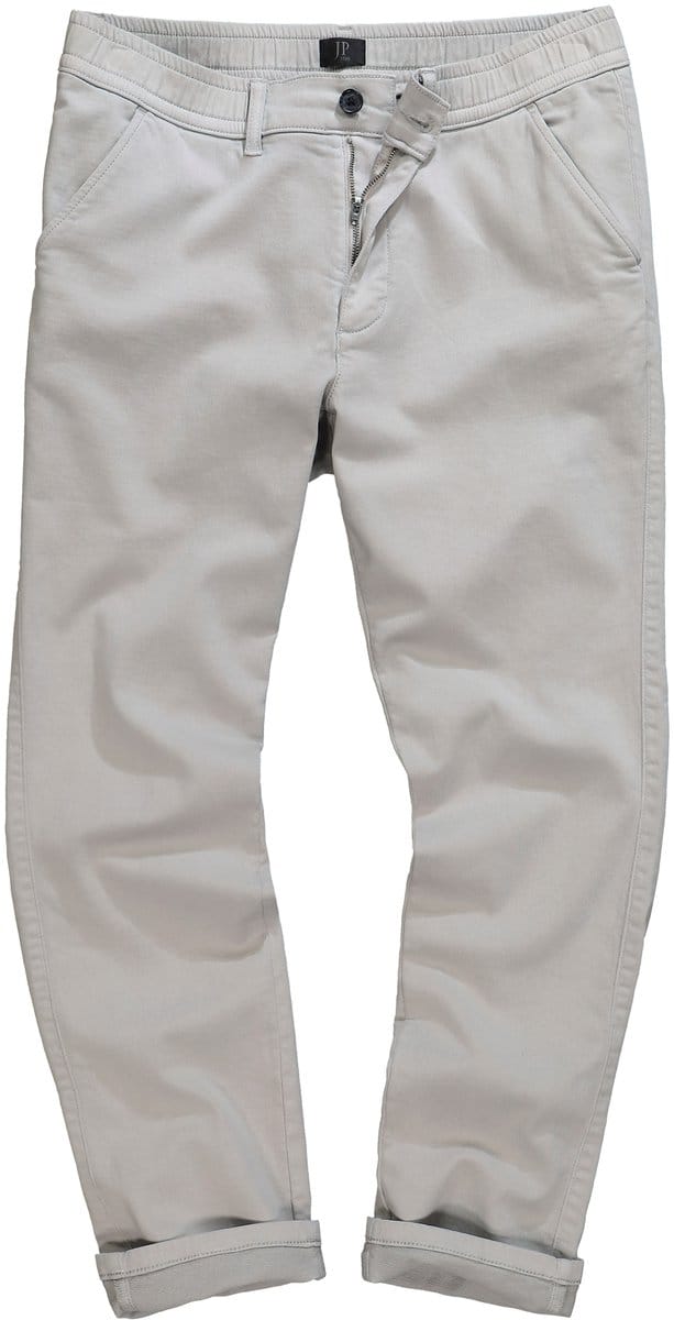 JP 1880 - Heren - Chino FLEXNAMIC® elastische tailleband - Kiezel - Maat 58