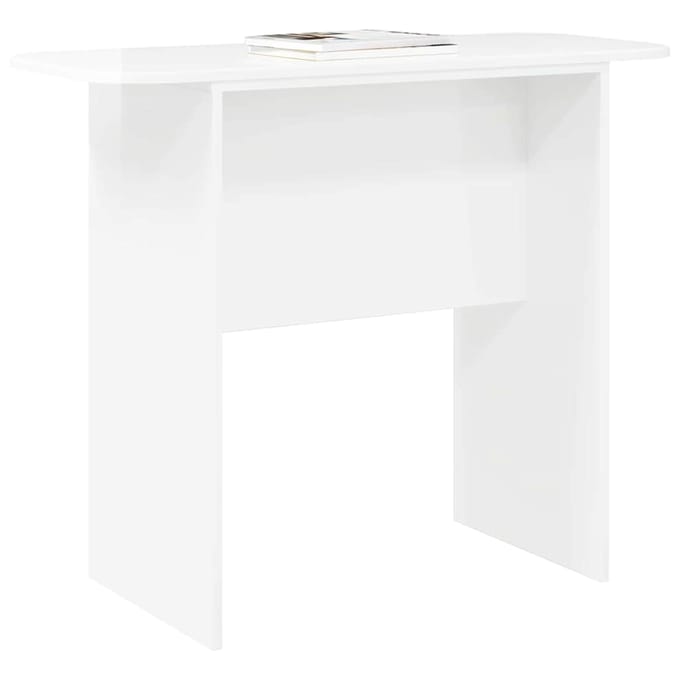 vidaXL - Wandtafel - Hoogglans - wit - 93 - x - 40 - x - 75 - cm - Bewerkt - hout