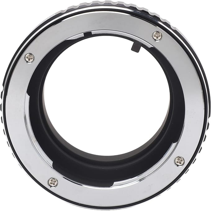 Adaptateur de Monture d'Objectif pour Objectif Olympus OM vers Appareil Photo Monture M Alliage d'Aluminium Bague Adaptatrice d'Objectif pour Leica gray