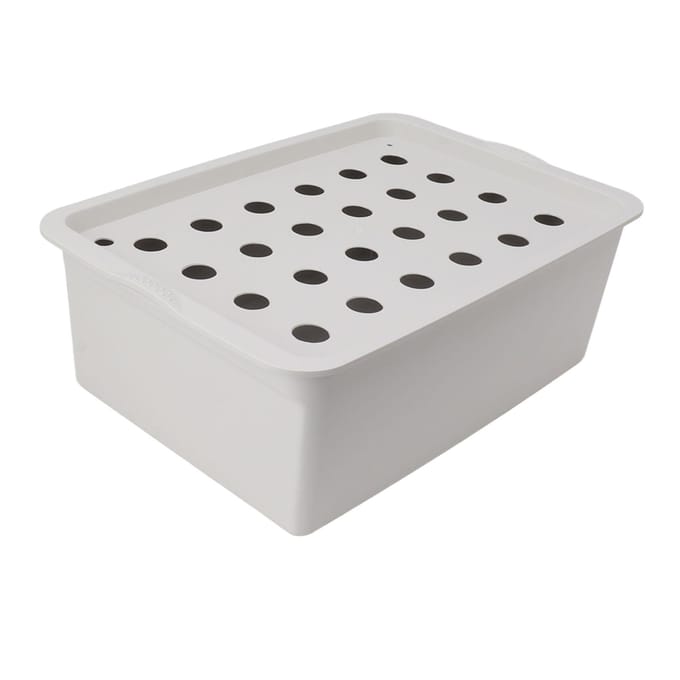 24 Gaten Grijs Hydroponisch Systeem Kweekbox met Timer Zuurstofpomp Hydroponisch Systeem Plantenbak VS gray
