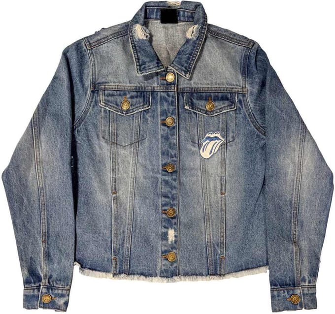 The Rolling Stones - Script Jacket - S - Blauw