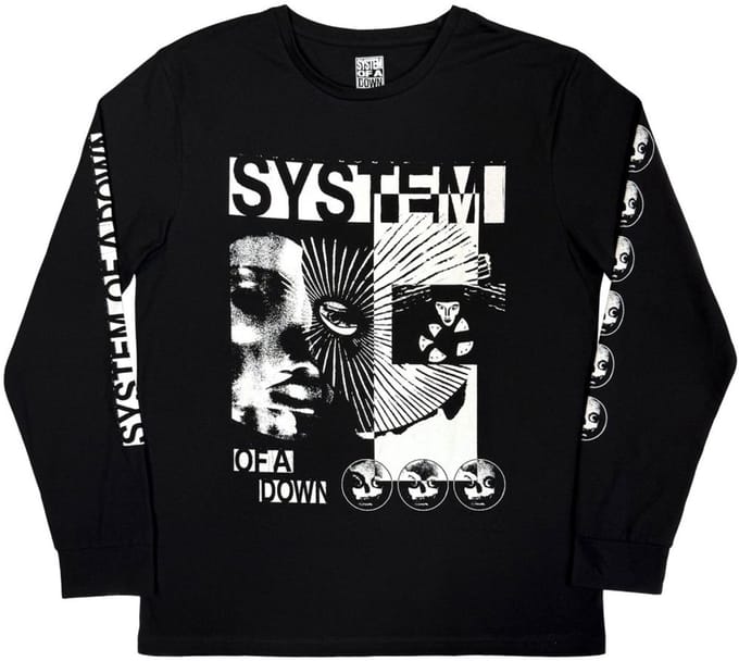 System Of A Down - Hypno HiContrast Longsleeve shirt - S - Zwart