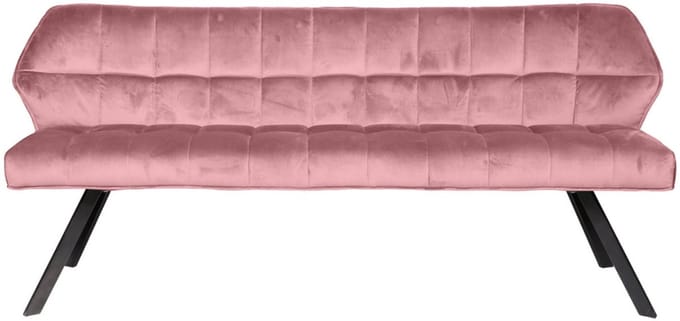 Fraaai - Ramon eetkamerbank 180 cm velvet roze