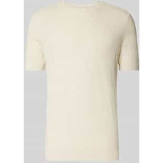 T-shirt van katoenen-linnenmix