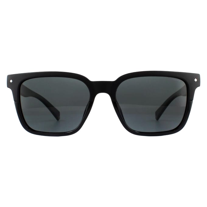 Polaroid Square unisex zwart grijze gepolariseerde zonnebril