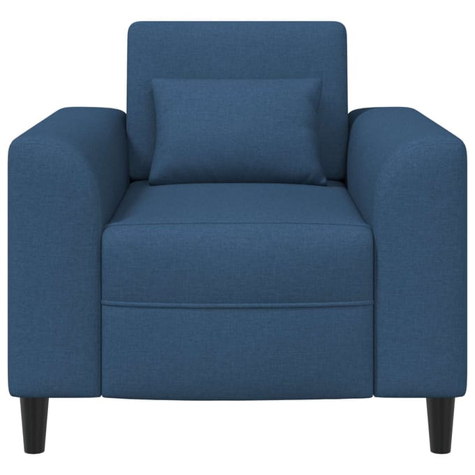 vidaXL - Fauteuil - Blauw - Stof