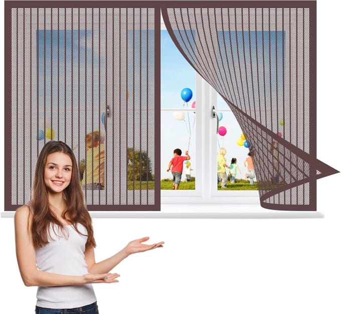 Magnetisch Hor Raam 95x135 CM - Insectenwerend en Wasbaar
