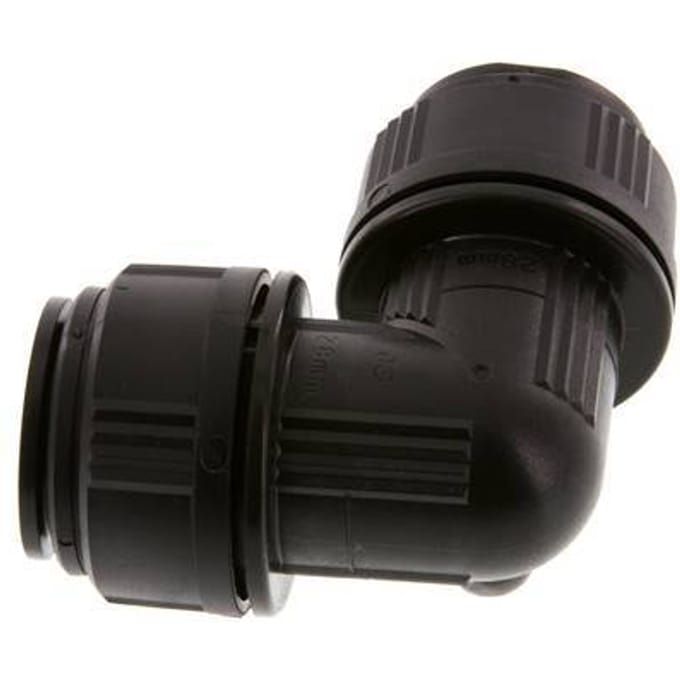 28mm 90 graden L-verbinding POM Insteekfitting NBR