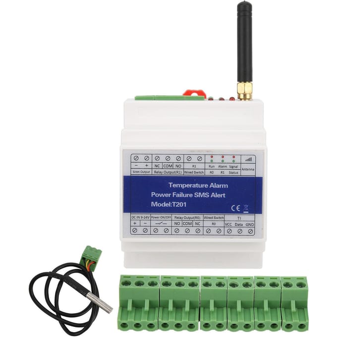 GSM Temperatuur Alarm Intelligent Draadloos Afstandsbediening Waarschuwingssysteem voor Huishouden blue