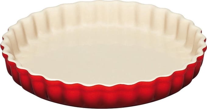 Le Creuset - Taartvorm - Rond - 24 cm - Aardewerk - Kersenrood