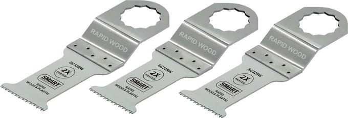 SMART Blades RapidWood Supercut & Vecturo Multitool Zaagblad - Hout/Plastic - 32x51mm - 3 stuks