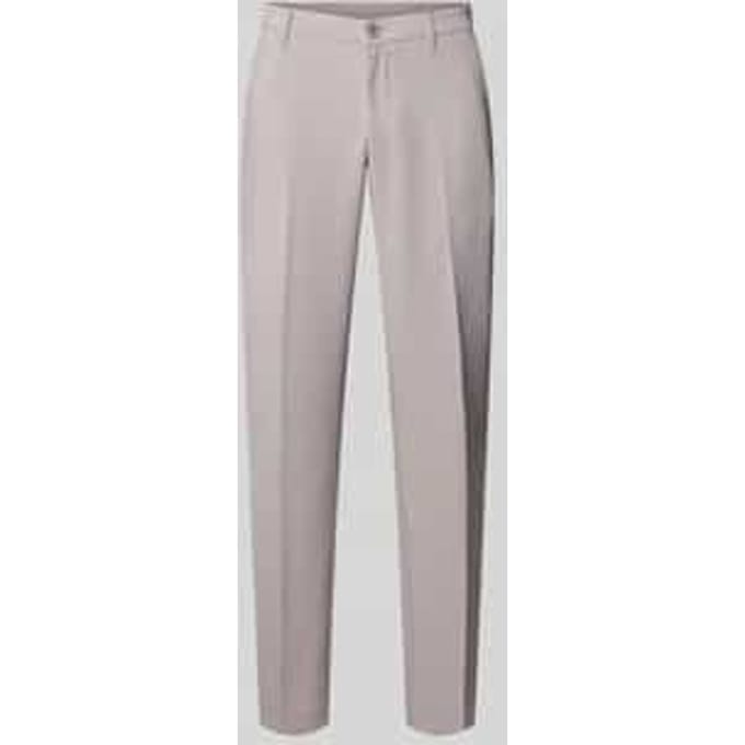 straight fit stoffen broek met persplooien