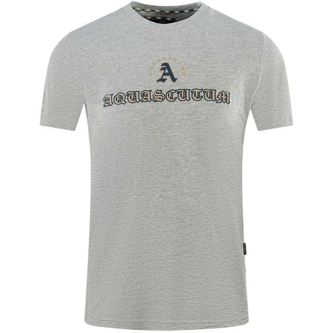 Aquascutum Unisex Adult Script Logo T-Shirt (Grijs)