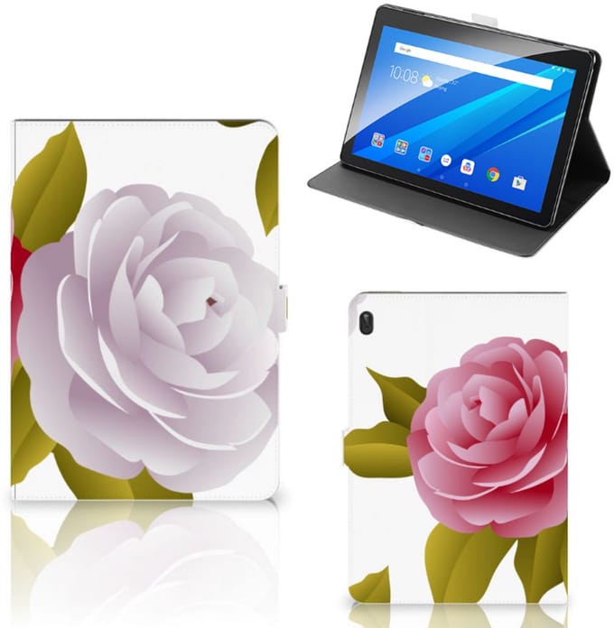 Lenovo Tab E10 Tablet Cover Roses